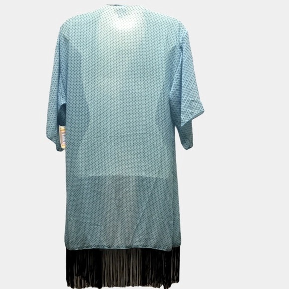 LULAROE RETIRED MONROE FRINGE KIMONO - Picture 2 of 4
